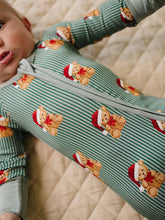 Load image into Gallery viewer, Bamboo Zip Romper | Merry Bear: 12-18M