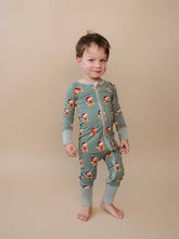 Load image into Gallery viewer, Bamboo Zip Romper | Merry Bear: 3-6M