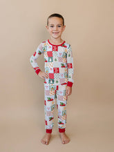 Load image into Gallery viewer, Bamboo Two Piece Set | Christmas Patchwork: 4T