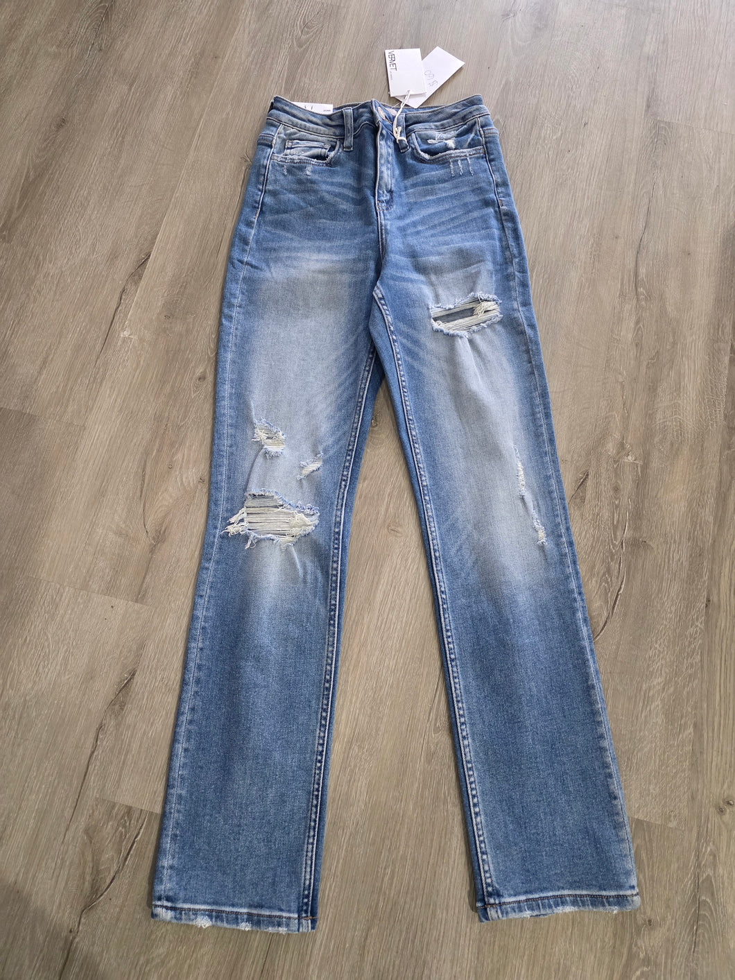 Leona High Waist Straight Jeans
