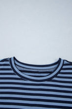 Load image into Gallery viewer, Stripe Long Sleeve Top &amp; Pants Set: Blue Stripe / 4X