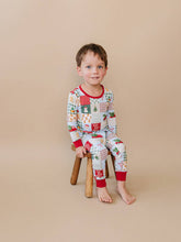 Load image into Gallery viewer, Bamboo Two Piece Set | Christmas Patchwork: 2T