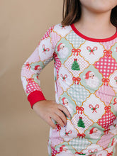 Load image into Gallery viewer, Bamboo Two Piece Set | Santa Patchwork: 2T
