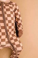 Load image into Gallery viewer, Espresso Checkered Bamboo Sleeper: 2T