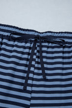 Load image into Gallery viewer, Stripe Long Sleeve Top &amp; Pants Set: Blue Stripe / 1X