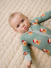 Load image into Gallery viewer, Bamboo Zip Romper | Merry Bear: 6-12M