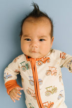 Load image into Gallery viewer, Tractor Ride Bamboo Sleeper: Newborn