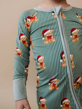 Load image into Gallery viewer, Bamboo Zip Romper | Merry Bear: 6-12M