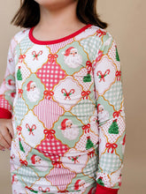Load image into Gallery viewer, Bamboo Two Piece Set | Santa Patchwork: 2T