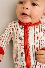 Load image into Gallery viewer, Christmas Dainty Bow Bamboo Sleeper: 6-12M
