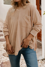 Load image into Gallery viewer, Drop Shoulder Knit Tunic Top: Parchment / 3X
