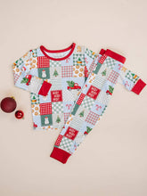 Load image into Gallery viewer, Bamboo Two Piece Set | Christmas Patchwork: 5T