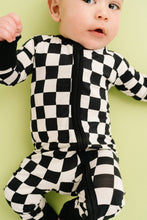 Load image into Gallery viewer, Black Checkered Bamboo Sleeper: 2T