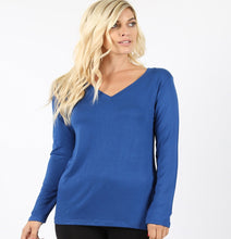 Load image into Gallery viewer, Long Sleeve V Neck