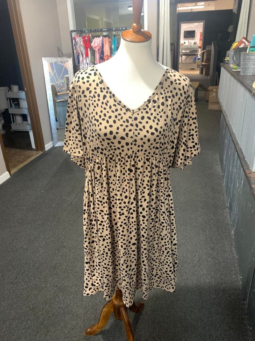 Spotted Leopard Dress