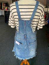 Load image into Gallery viewer, Fringe Denim Overall Dress